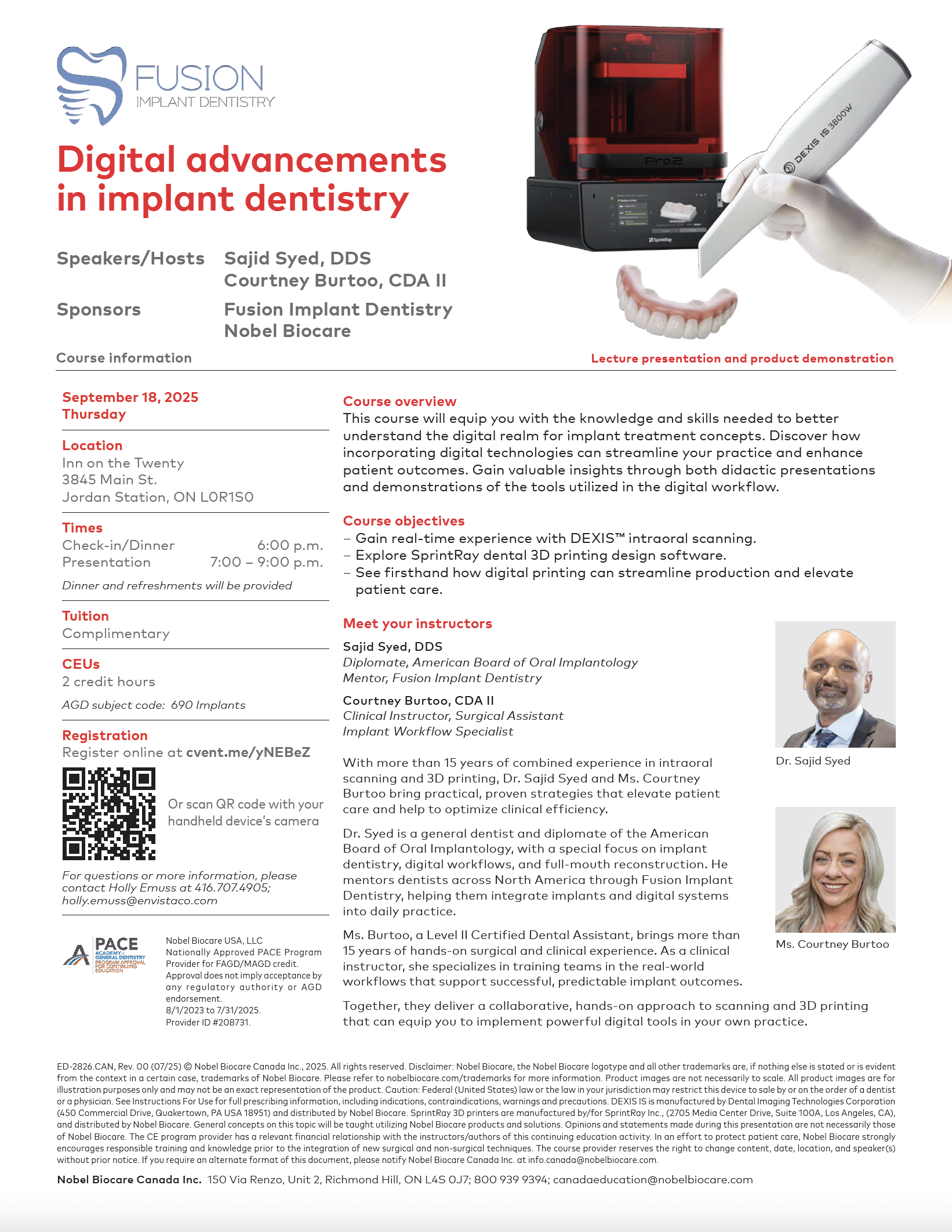 Dental implant course on digital advancements in implant dentistry